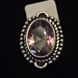 NWOT Rainbow Mystic Topaz Crystal Handmade Ring Size 5